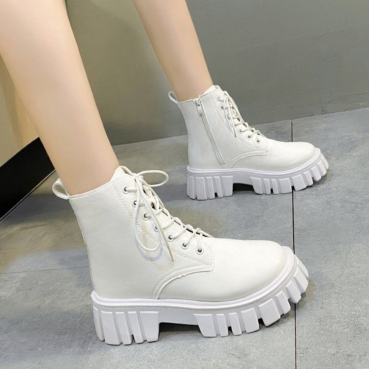 Platform Lace-Up Boots
