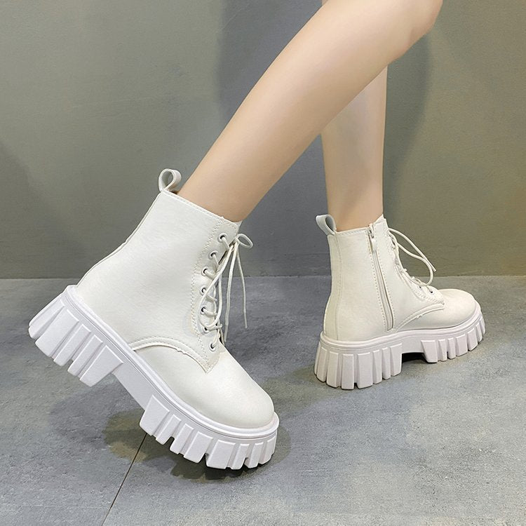 Platform Lace-Up Boots