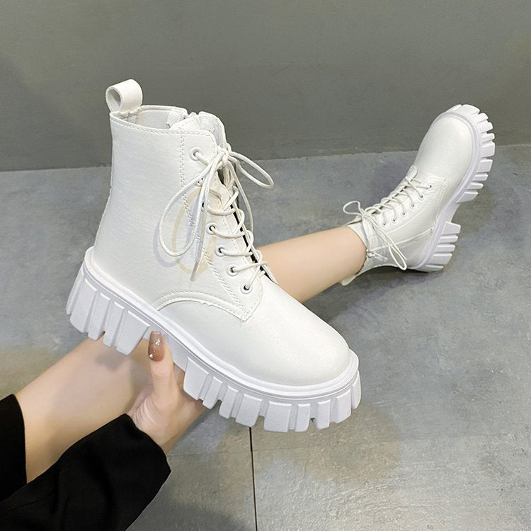 Platform Lace-Up Boots
