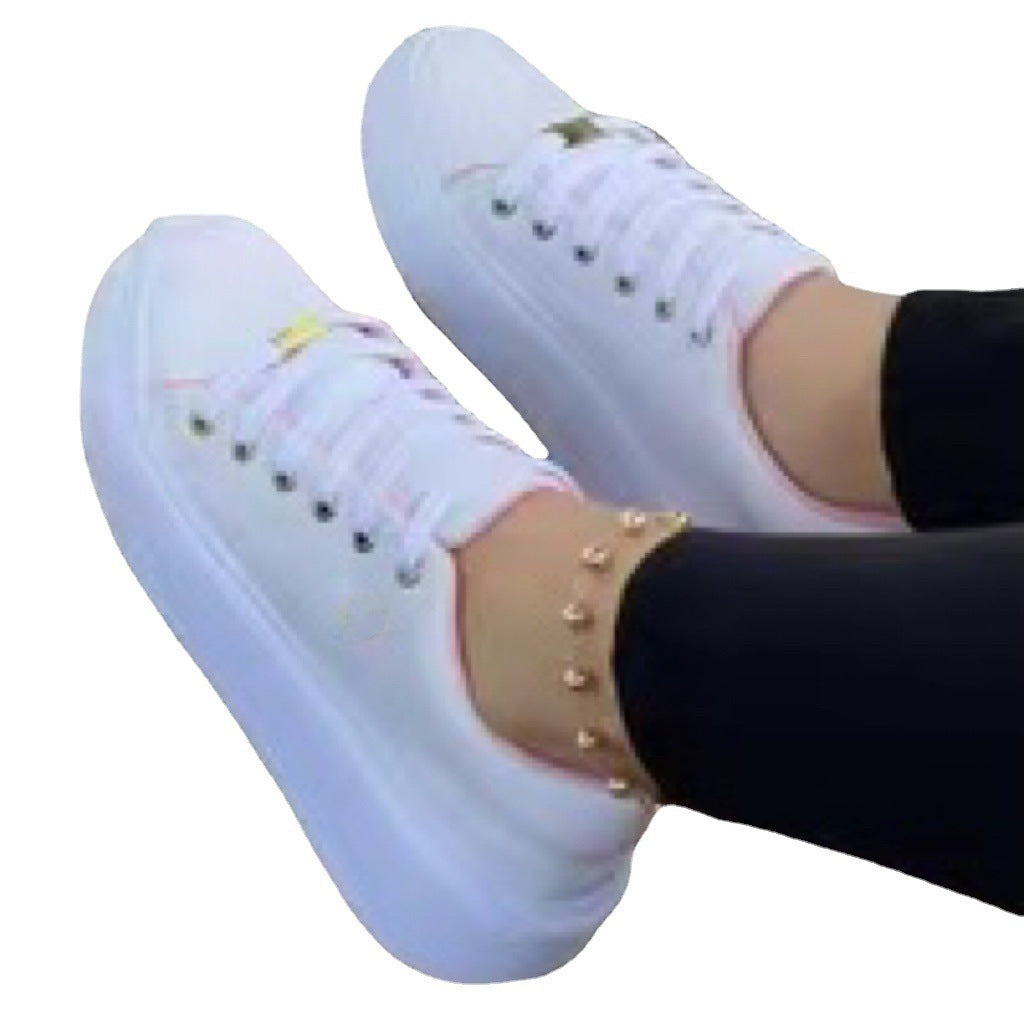 Thick Sole Lace-Up Shoes