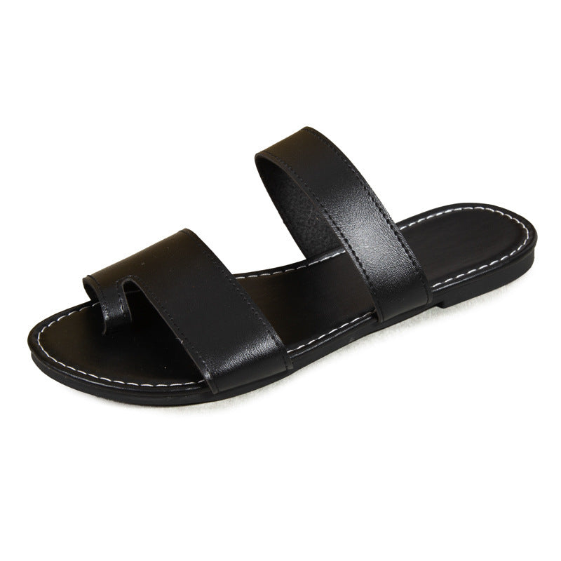 Round Toe Flat Slippers