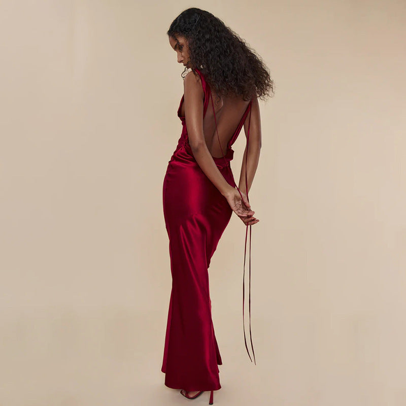 Women's Lace-Up Evening Gown