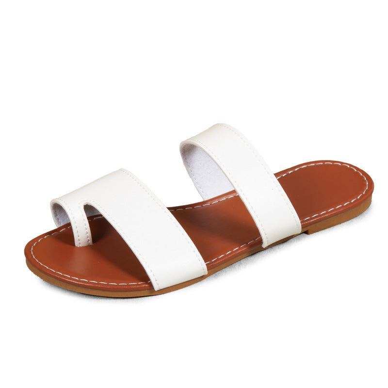 Round Toe Flat Slippers