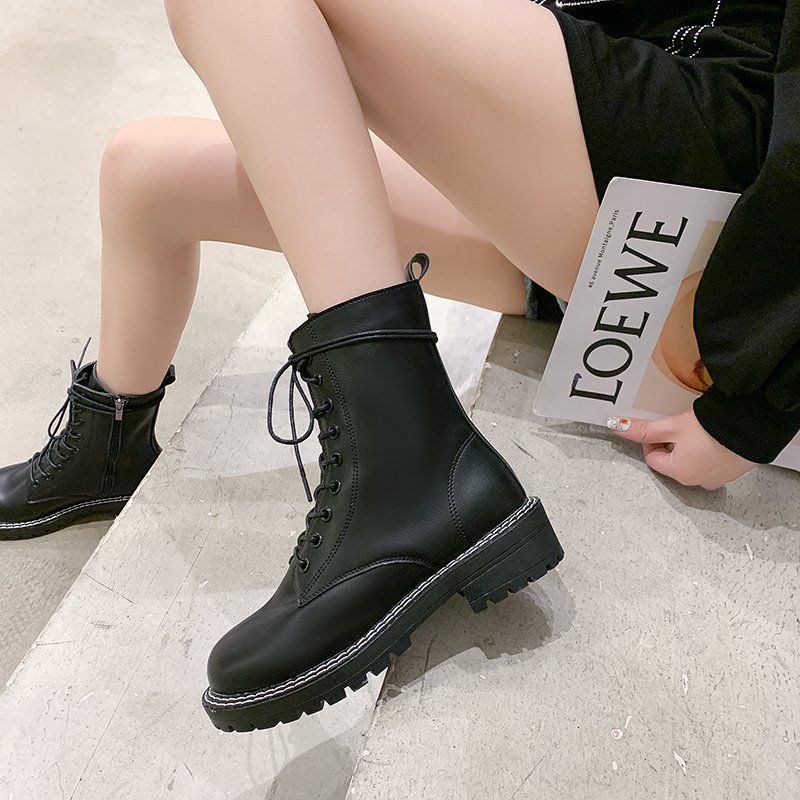 Genuine Leather Wool Snow Boots