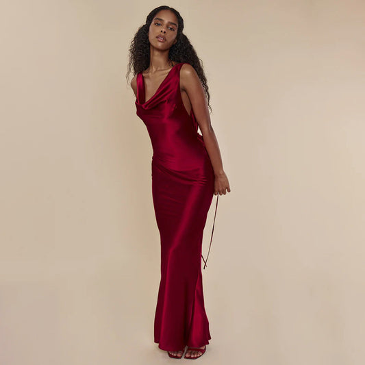 Women's Lace-Up Evening Gown