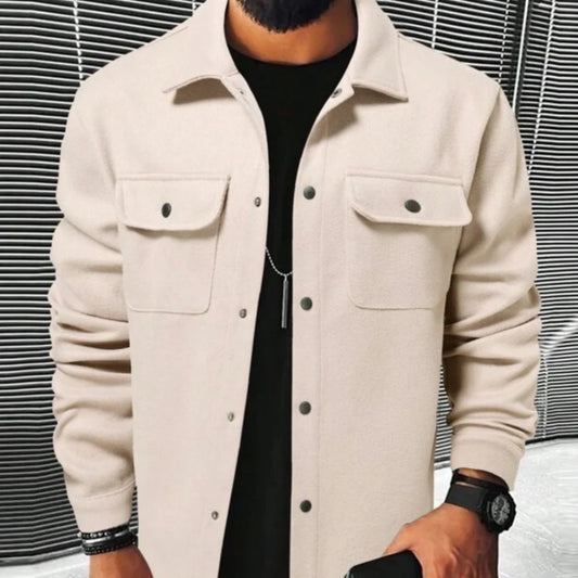 Autumn Winter Men's Casual Brushed Jacket