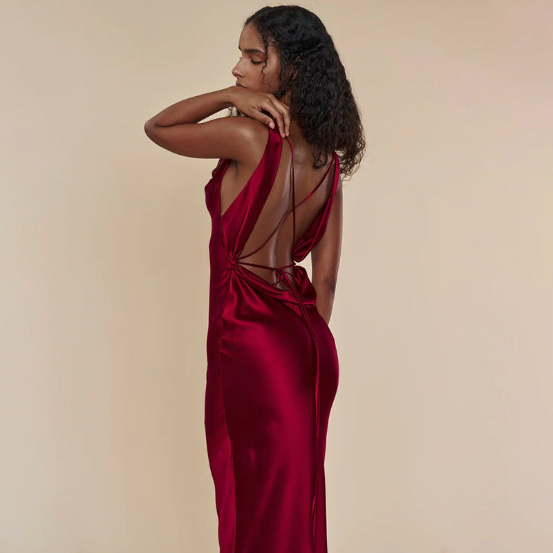 Women's Lace-Up Evening Gown