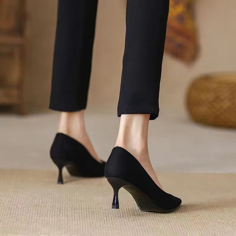 Black High Heel Work Shoes