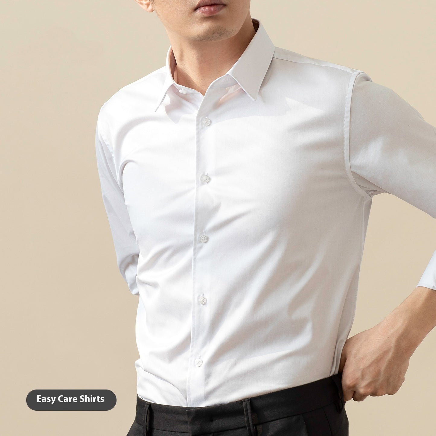 Men's Slim-Fit Iron-Free Shirt