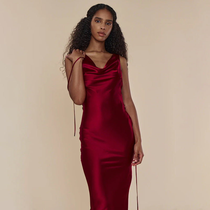 Women's Lace-Up Evening Gown