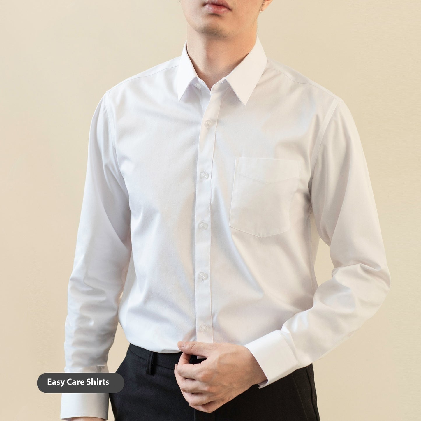 Men's Slim-Fit Iron-Free Shirt